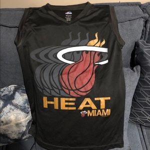 Miami heat basketball boys short sleeve top